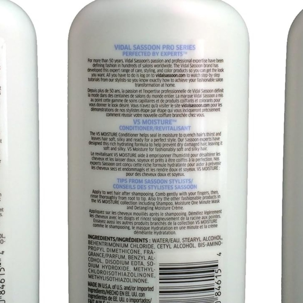 Vidal Sassoon Pro Series Conditioner Moisture Lock 12 oz 355 ml